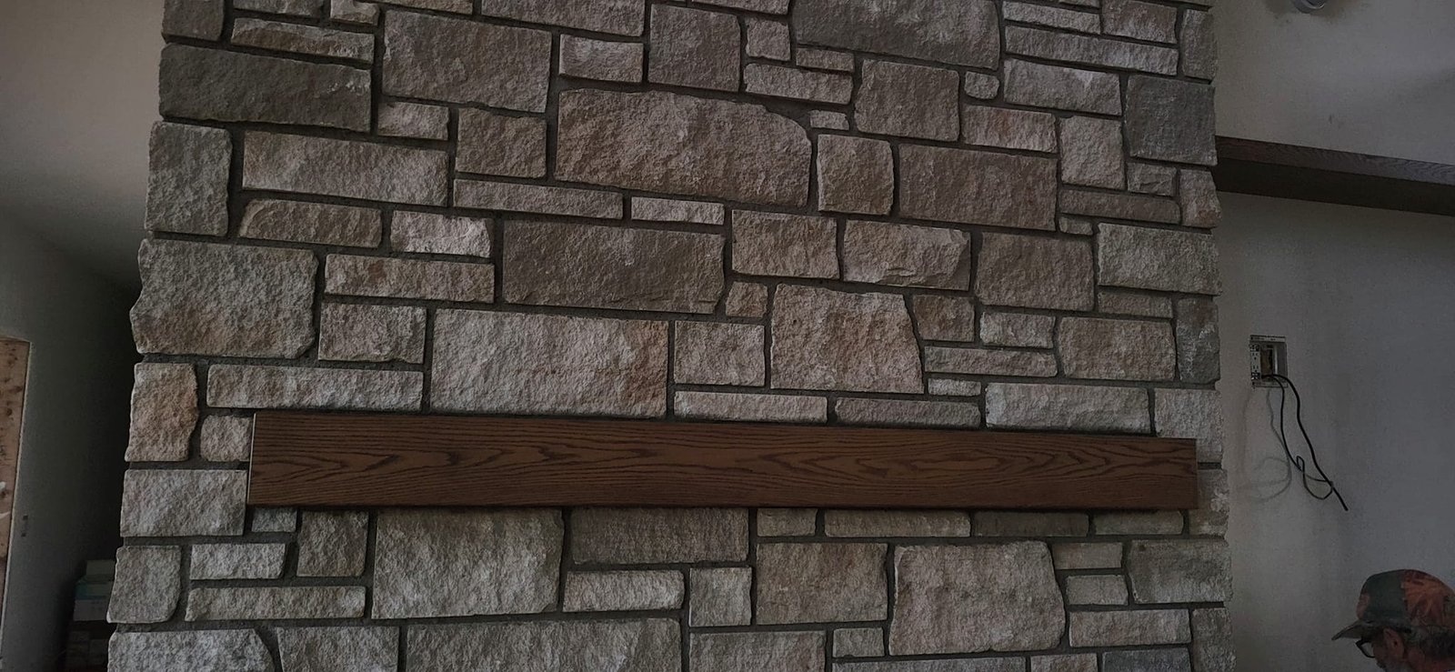 Stone Fireplace